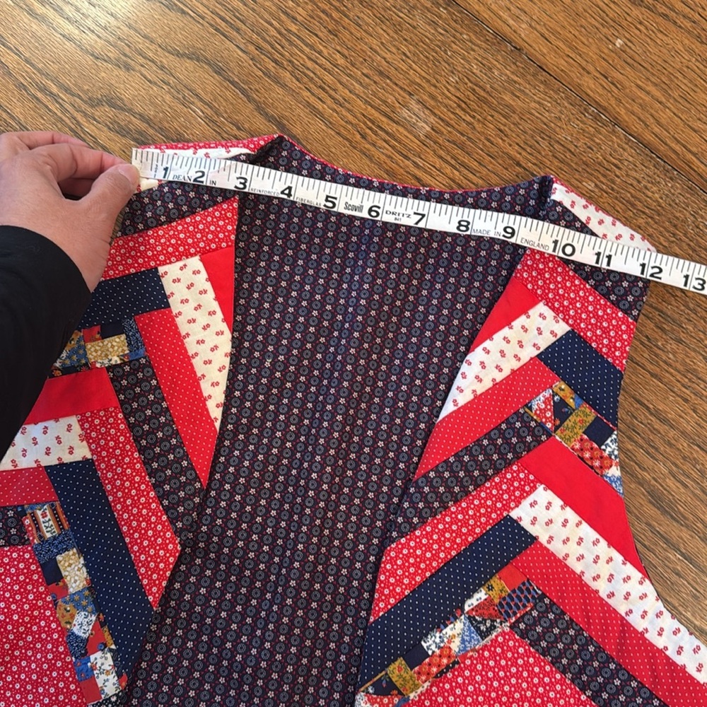 Handmade Vintage Patchwork Vest - image 8